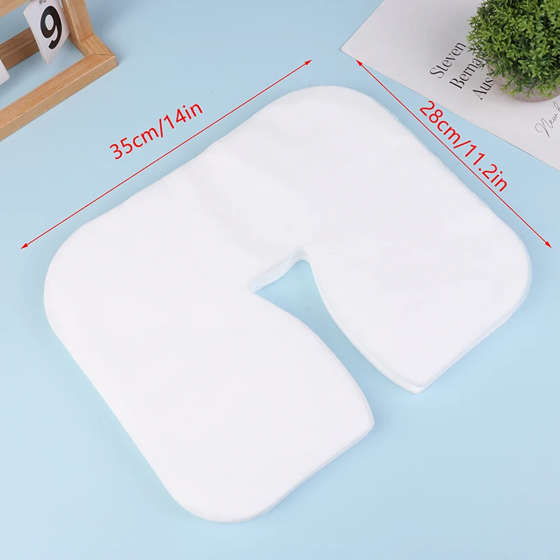 100/200Pcs SPA Face Massage Pad Beauty Salon Massage Headrest Pad Disposable Cotton Pillow Towel Cover Face Skin Care Tool