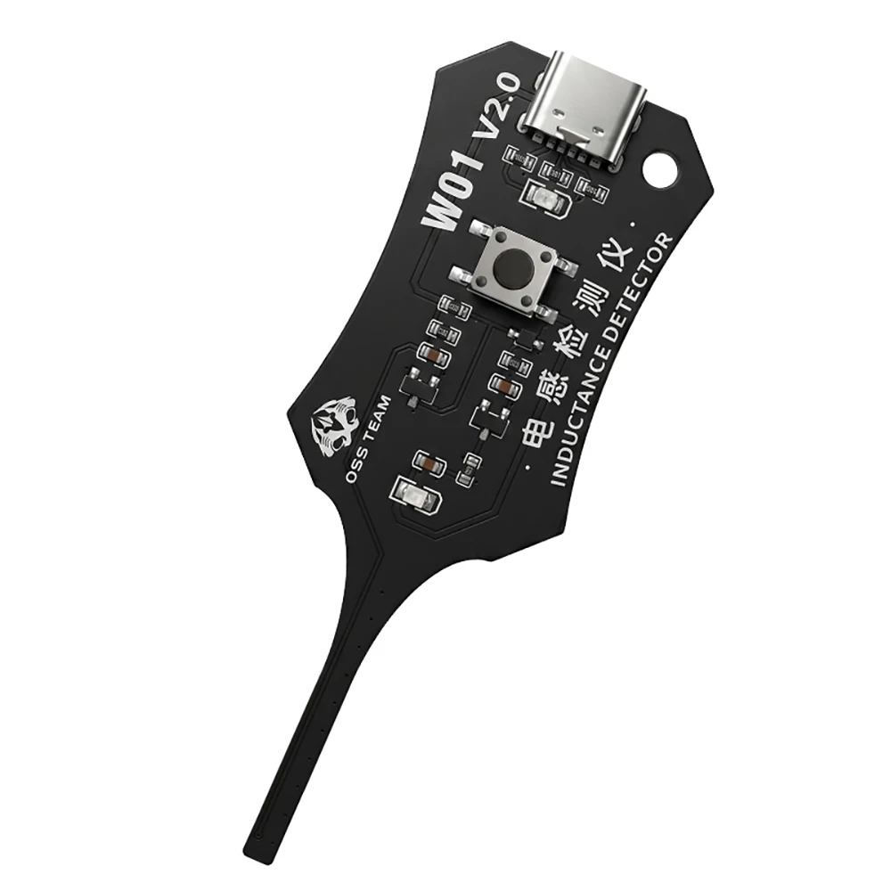 W01 Type-C Inductance Tester Motherboard Coil Tester Inductance Detector Tool for Mobile Phone Component Fault DIY Tester