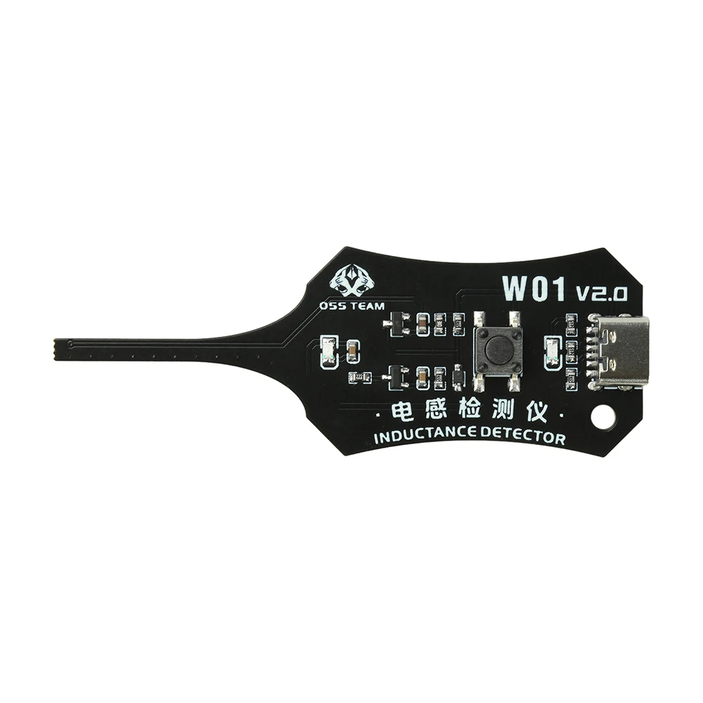 W01 Type-C Inductance Tester Motherboard Coil Tester Inductance Detector Tool for Mobile Phone Component Fault DIY Tester