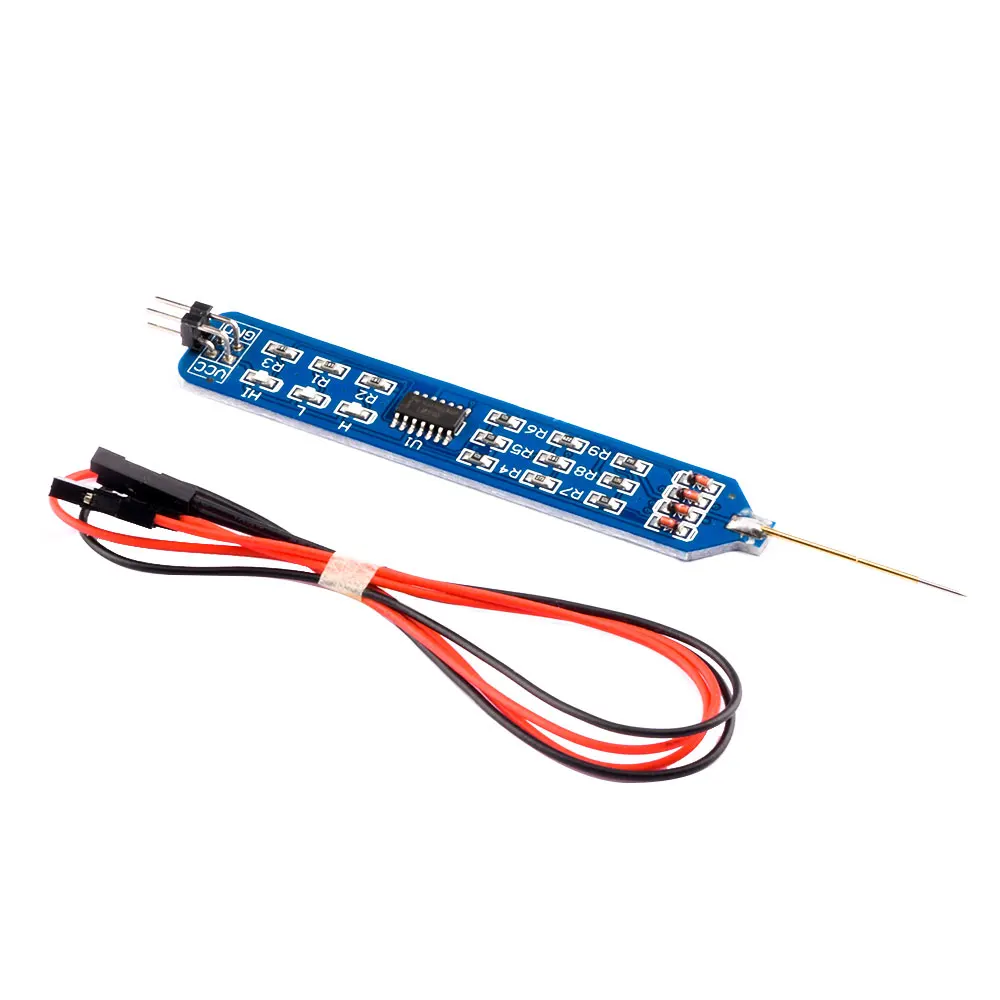 5V 3.3V Logic Tester Pen High Low Level Tester Digital Circuit Debugger Logic Pulser Analyzer Detecting Probe with Dupont Line