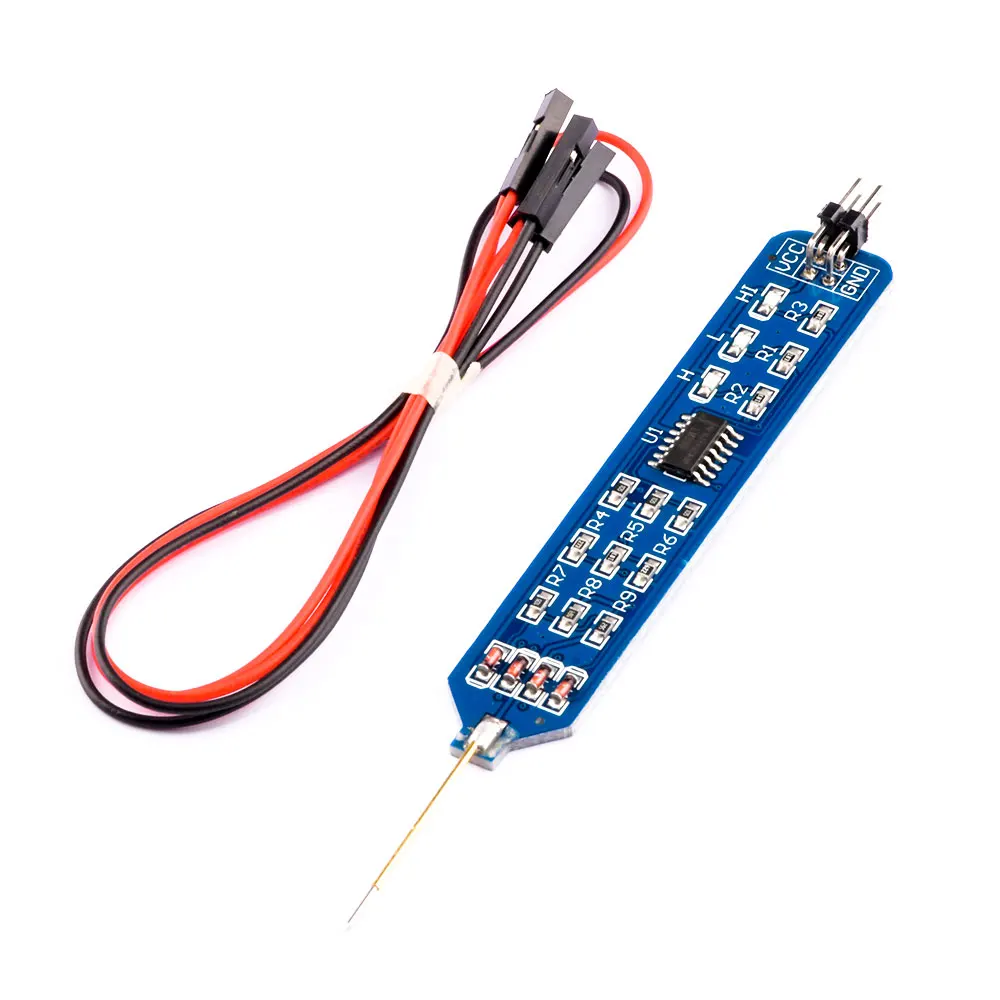 5V 3.3V Logic Tester Pen High Low Level Tester Digital Circuit Debugger Logic Pulser Analyzer Detecting Probe with Dupont Line