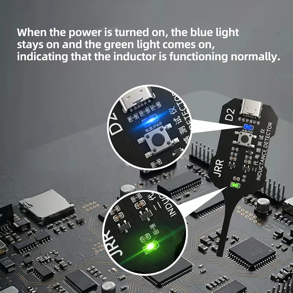 Smart Induction Tester for Mobile Phone Motherboard Coil Fault Detection with Type-C Interface Rapid Troubleshooting Tool