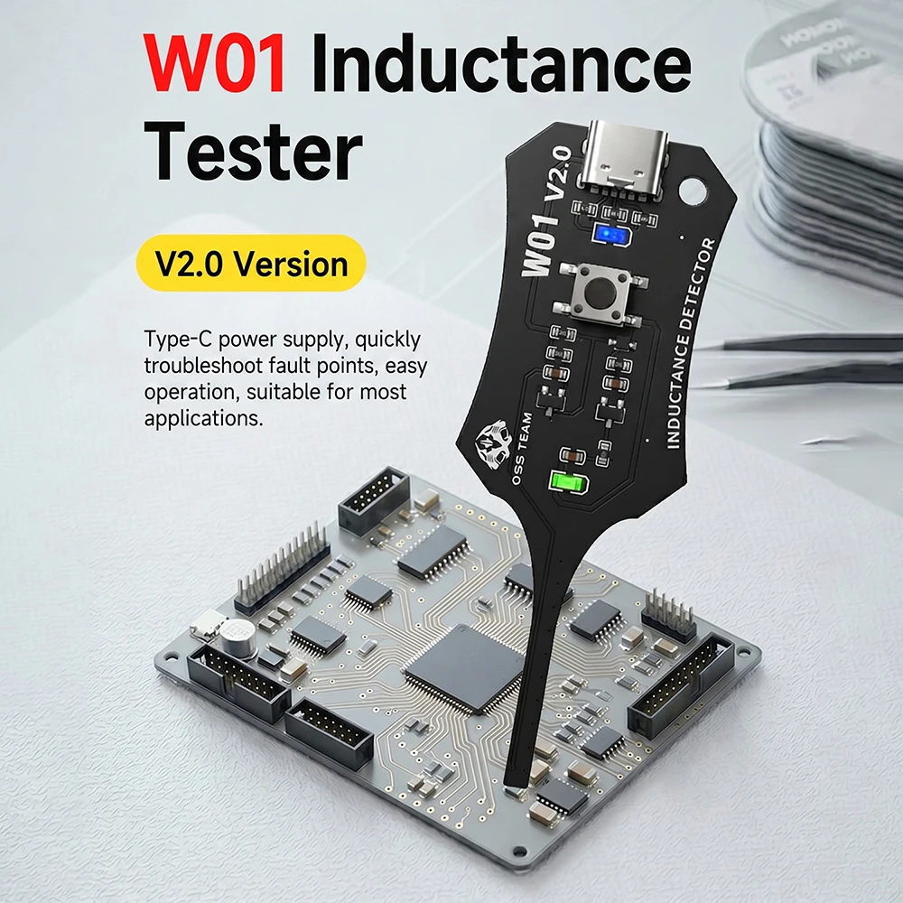 Smart Induction Tester for Mobile Phone Motherboard Coil Fault Detection with Type-C Interface Rapid Troubleshooting Tool