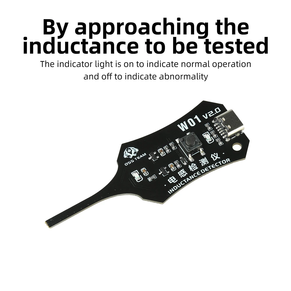 Smart Induction Tester for Mobile Phone Motherboard Coil Fault Detection with Type-C Interface Rapid Troubleshooting Tool