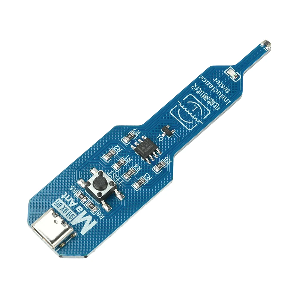 Inductance Tester Mainboard Coil Inductance Detector Tool Repair Electromagnetic Induction Quick Fault Check Type C Interface