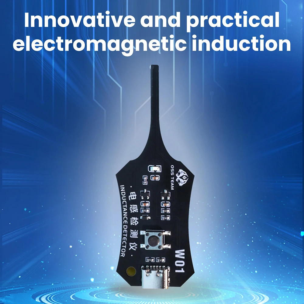 Inductance Tester Mainboard Coil Inductance Detector Tool Repair Electromagnetic Induction Quick Fault Check Type C Interface
