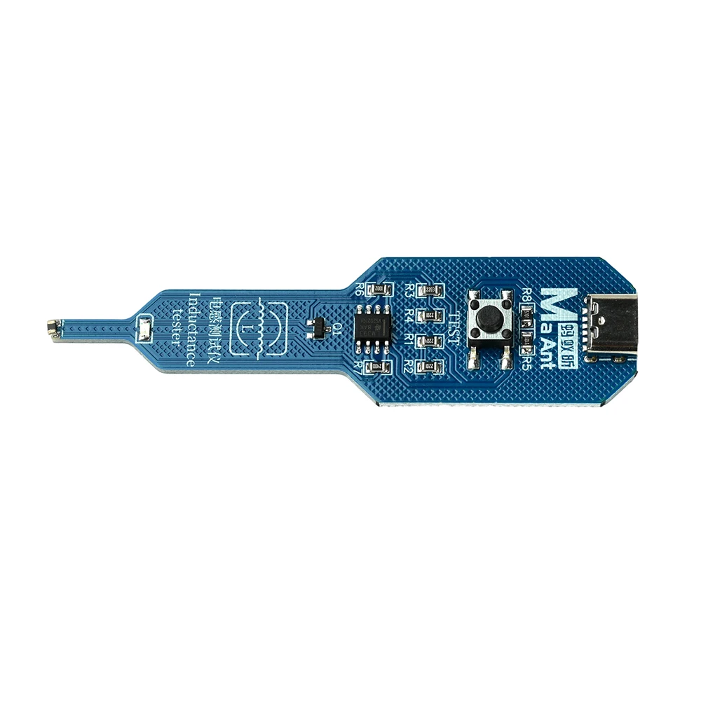 Inductance Tester Mainboard Coil Inductance Detector Tool Repair Electromagnetic Induction Quick Fault Check Type C Interface