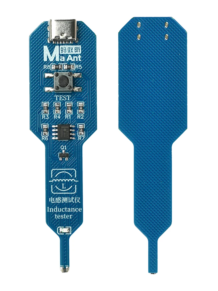 Inductance Tester Mainboard Coil Inductance Detector Tool Repair Electromagnetic Induction Quick Fault Check Type C Interface