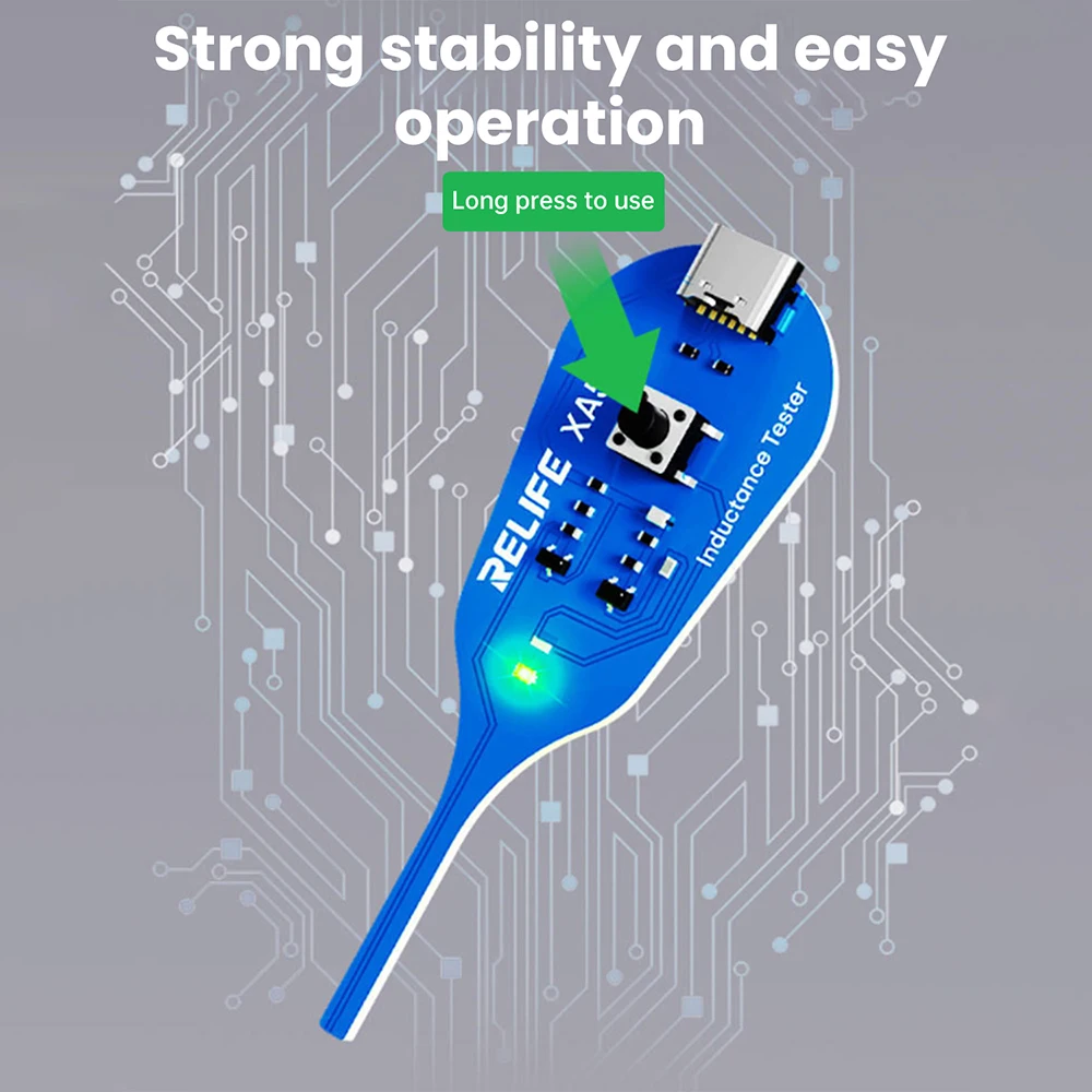 Inductance Tester Mainboard Coil Inductance Detector Tool Repair Electromagnetic Induction Quick Fault Check Type C Interface