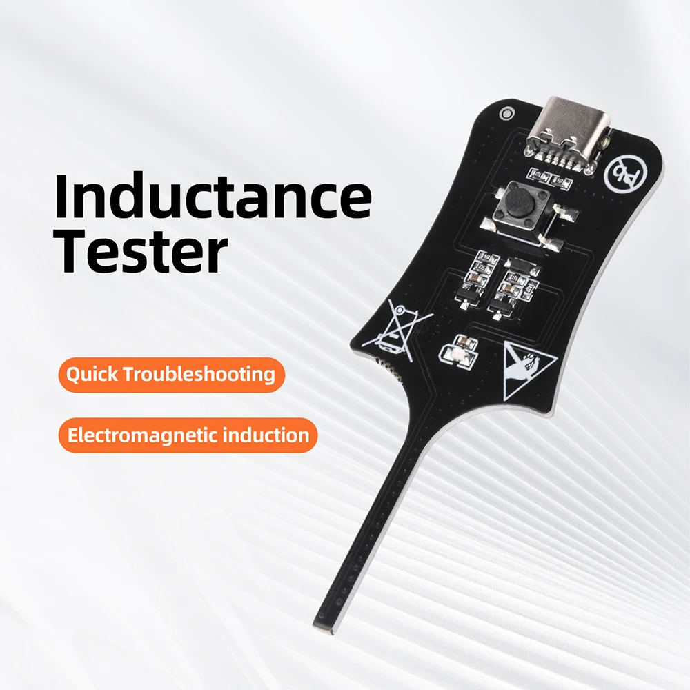 DC 5V Type C Capacitor Inductance Tester Electromagnetic Induction Detector Quick Fault Checking Tool for Mobile Phone Motherboa
