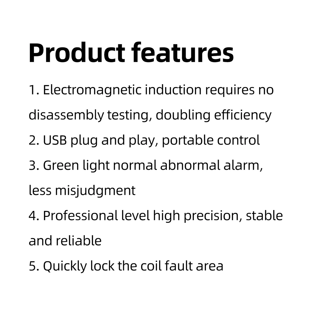 Type-C Inductance Detector PCB Coil Component Tester for Phone Motherboard Fault Detection Electromagnetic Induction Tester