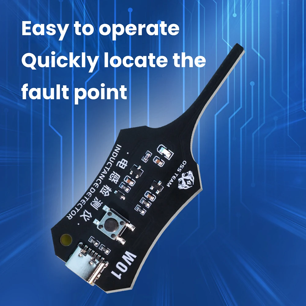 Smart Induction Tester Type-C Coil Tester for Motherboard Component Rapid Troubleshooting with Green Light Indicator