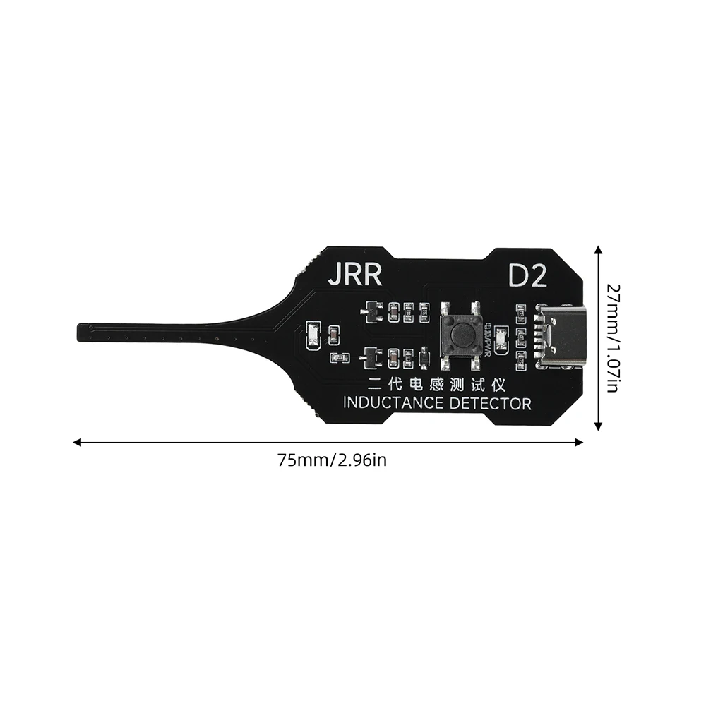 Upgraded D2 Inductance Tester Type-C Power LED Indicator for Electronic Motherboard Coil Repair & Troubleshooting