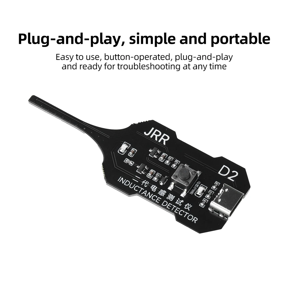 Upgraded D2 Inductance Tester Type-C Power LED Indicator for Electronic Motherboard Coil Repair & Troubleshooting