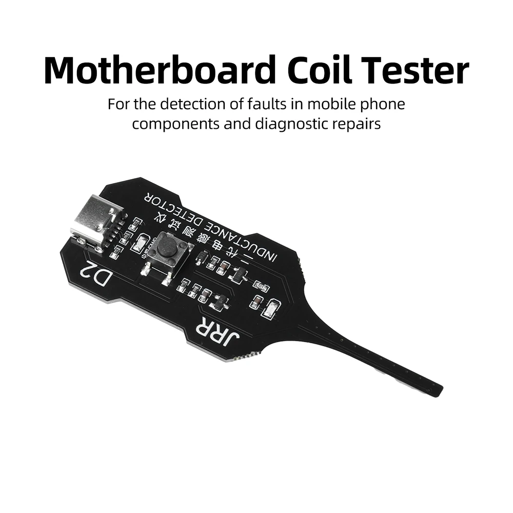 Upgraded D2 Inductance Tester Type-C Power LED Indicator for Electronic Motherboard Coil Repair & Troubleshooting