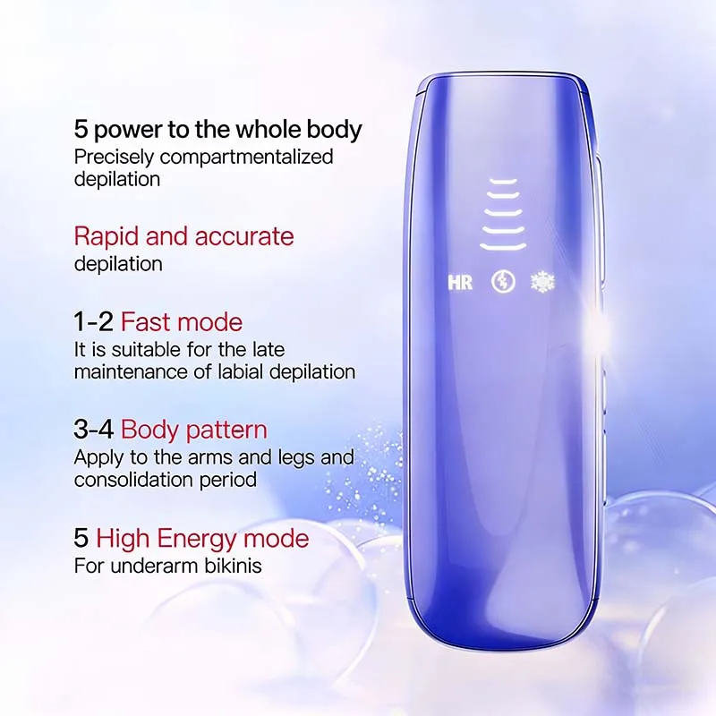 Hot Selling Home Use Upgraded Painless Hair Remover Machine Rapid Ice Cooling Throughout Hair Removal Device