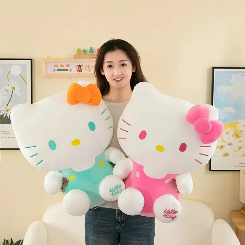 HOTStock Sanrio Kitty 25Cm Anime Kuromid Toys Kawaii Mymelody Cinnamorol Plush Soft Stuffed Animals Doll Plushie Pillow Xmas