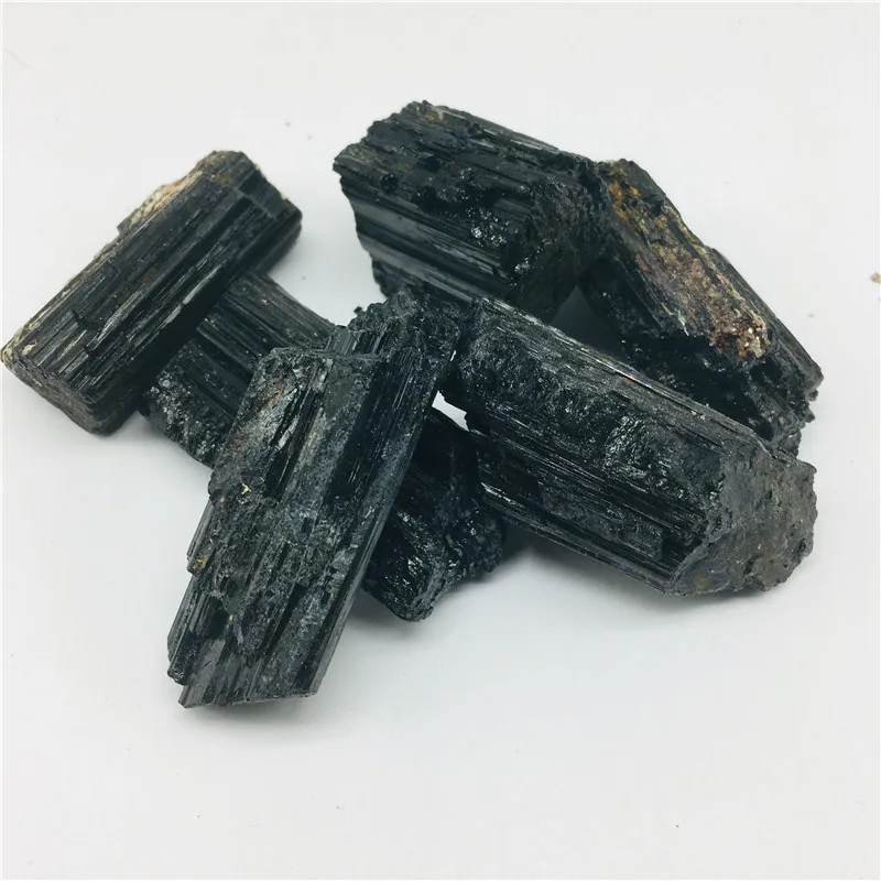 30-400g Natural Black Tourmaline Gravel Raw Gemstone Mineral Specimen Crystal Healing Advanced Collection Eliminate 1pc