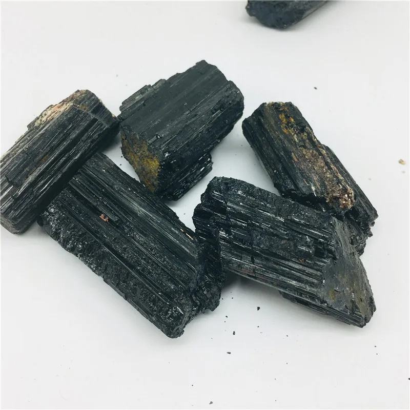 30-400g Natural Black Tourmaline Gravel Raw Gemstone Mineral Specimen Crystal Healing Advanced Collection Eliminate 1pc