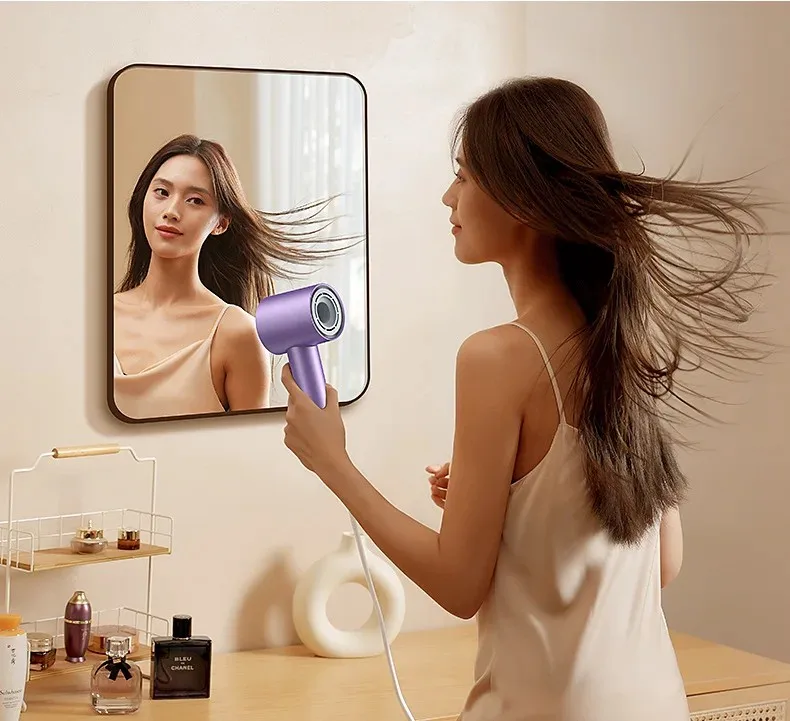 Hairdryer New high speed hair anion high speed hair dryer Hair LED display hair dryer with nozzle 110V 220V 1600W high power
