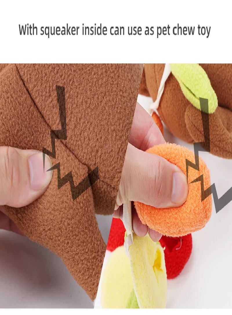 Pet Dog Snuffle Toy Roasted Turkey Toys Pet Interactive Puzzle Feeder Food Training IQ Dog Chew Toys Cute Animal Activity Toys