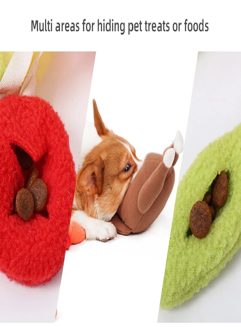 Pet Dog Snuffle Toy Roasted Turkey Toys Pet Interactive Puzzle Feeder Food Training IQ Dog Chew Toys Cute Animal Activity Toys