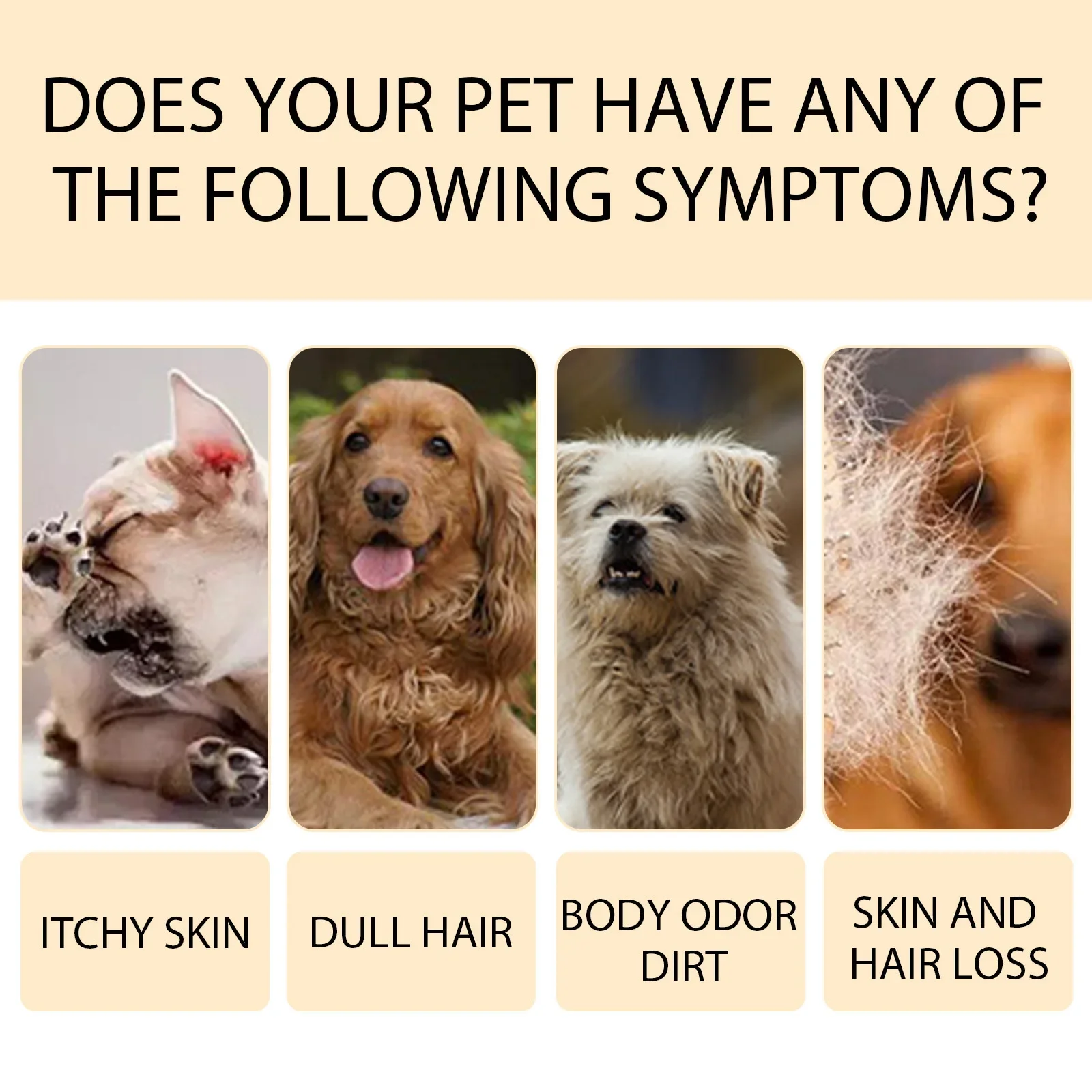 Pet Shampoo Cats and Dogs Gentle Cleansing Natural Formula Smooth Non Tangling Fur Fragrance Moisturizing Pet Grooming Supplies