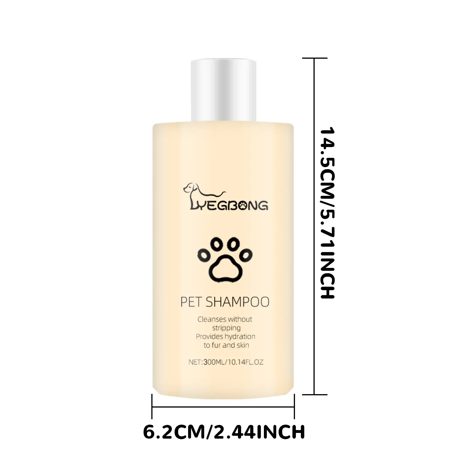 Pet Shampoo Cats and Dogs Gentle Cleansing Natural Formula Smooth Non Tangling Fur Fragrance Moisturizing Pet Grooming Supplies