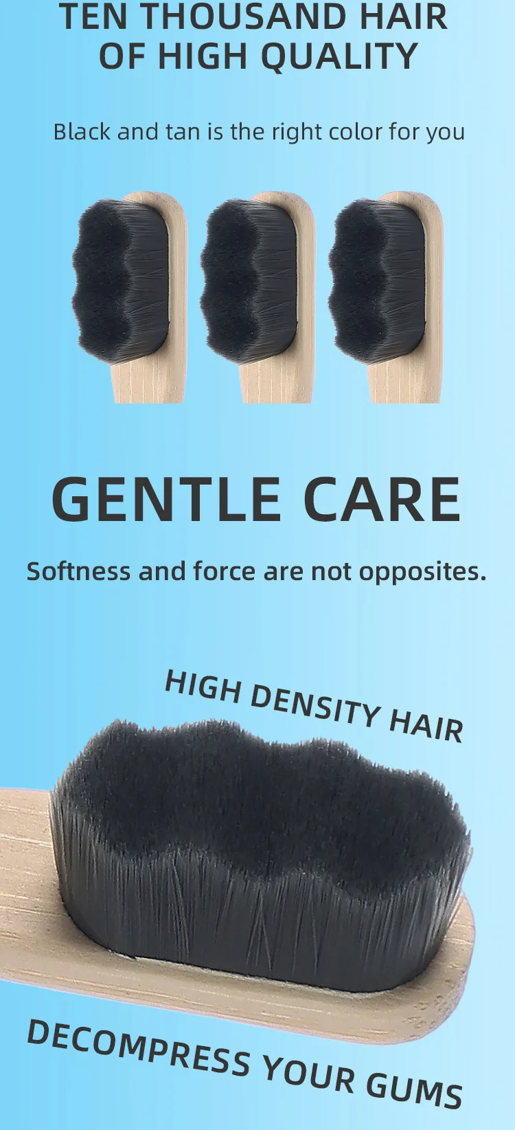 1PC/4PCS Bamboo Toothbrush for Adult,Biodegradable Toothbrush Soft Bristles,10000 Soft Natural Bristle Toothbrush Oral Hygiene
