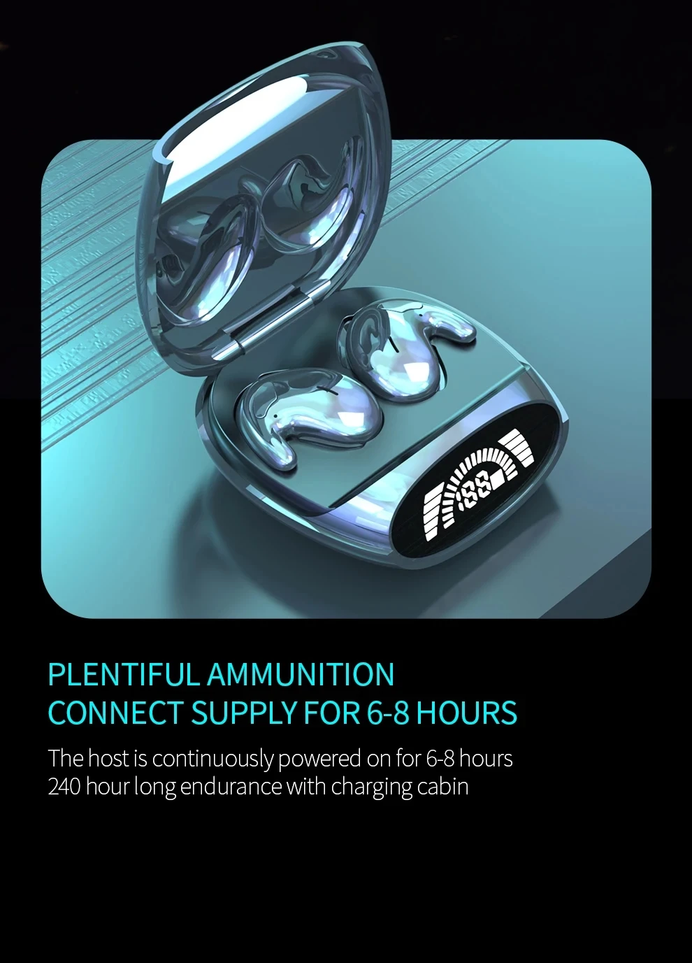 Mini Sleep Invisible Earbuds Tiny Hidden Headphones Bluetooth 5.3 Earphone Noise Cancelling Sports Stereo TWS Wireless Headsets
