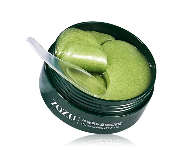60Pcs Avocado Collagen Mask Natural Moisturizing Gel Eye Patches Smooth Repairing Eye Skin Care Korea Hydration Eye Masks