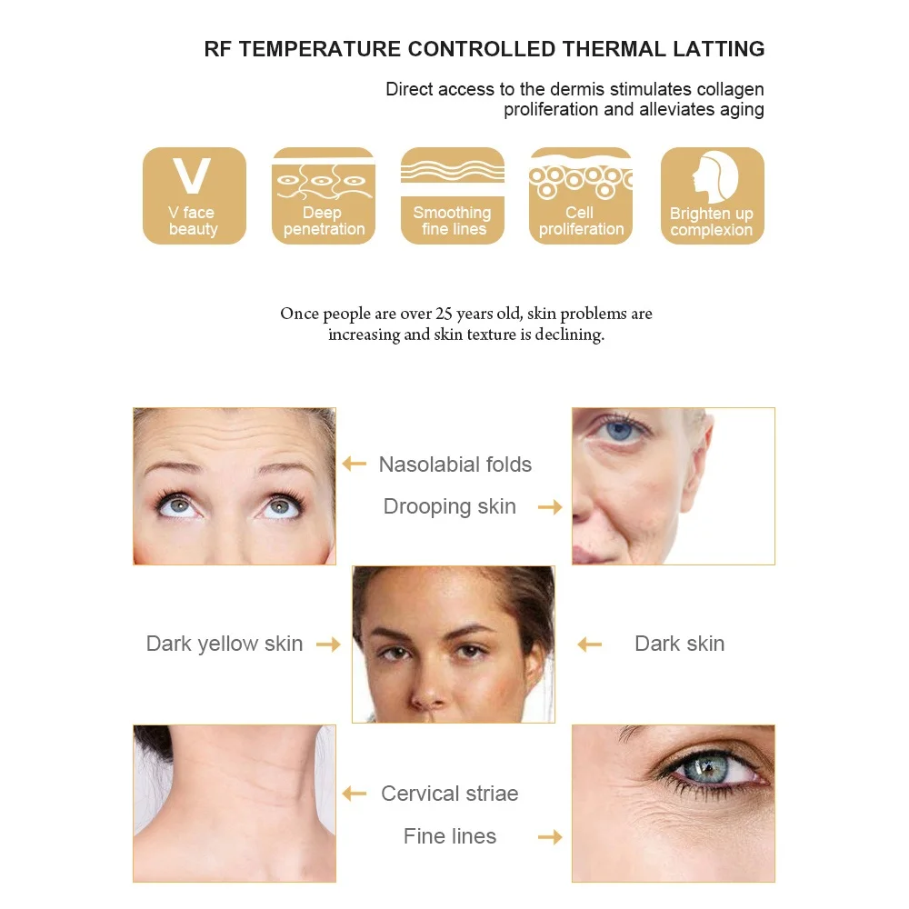 Face Lifting Machine Anti Aging Skin Tightening Beauty Device Facial Anti Wrinkle Face Firming Eyes Neck Wrinkle Remover
