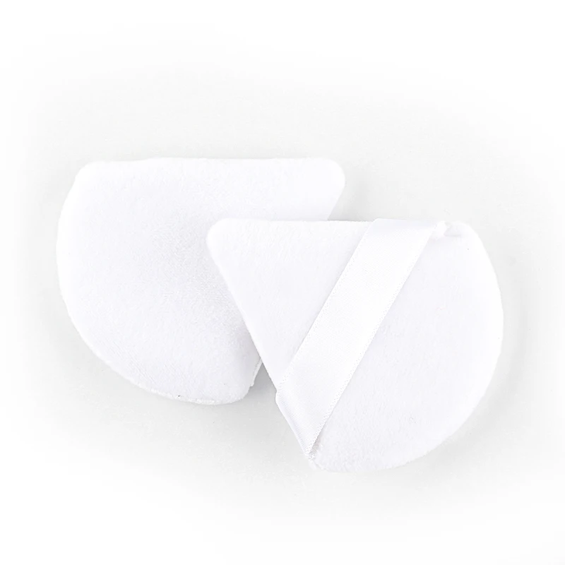 1/2/3/6Pcs Triangle Velvet Powder Puff Face Cosmetic Eye Beauty Makeup Tool Reusable Sponge Washable Mini Powder Puff Accessorie