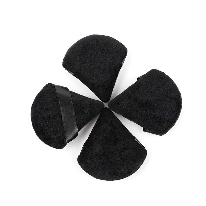 1/2/3/6Pcs Triangle Velvet Powder Puff Face Cosmetic Eye Beauty Makeup Tool Reusable Sponge Washable Mini Powder Puff Accessorie