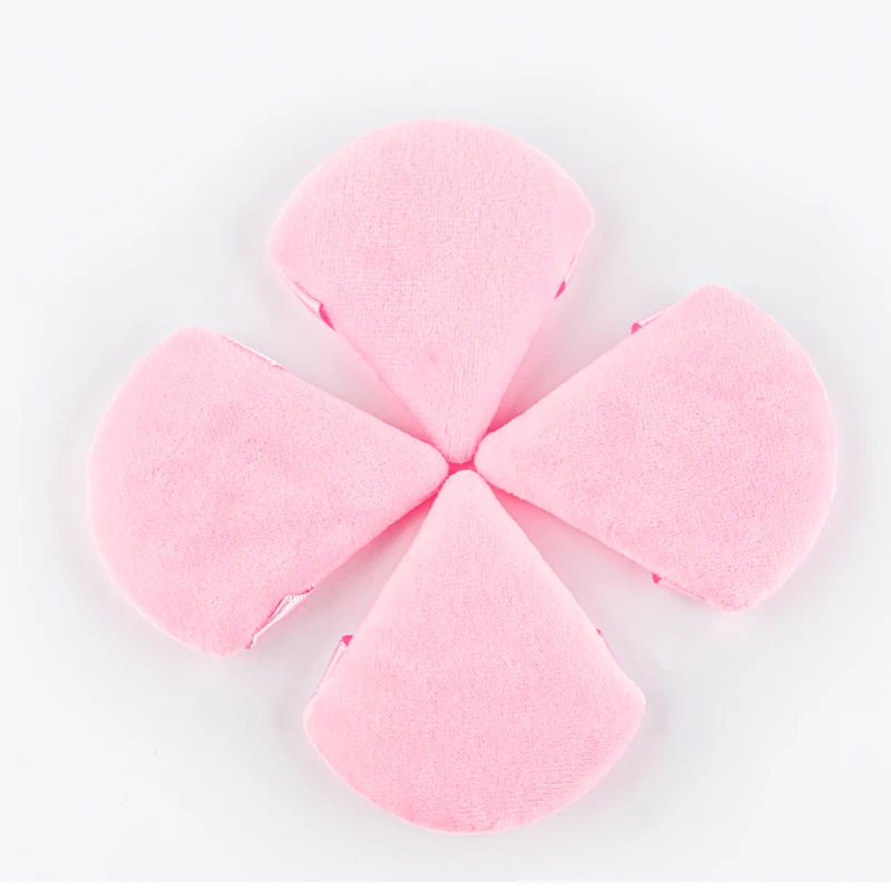 1/2/3/6Pcs Triangle Velvet Powder Puff Face Cosmetic Eye Beauty Makeup Tool Reusable Sponge Washable Mini Powder Puff Accessorie