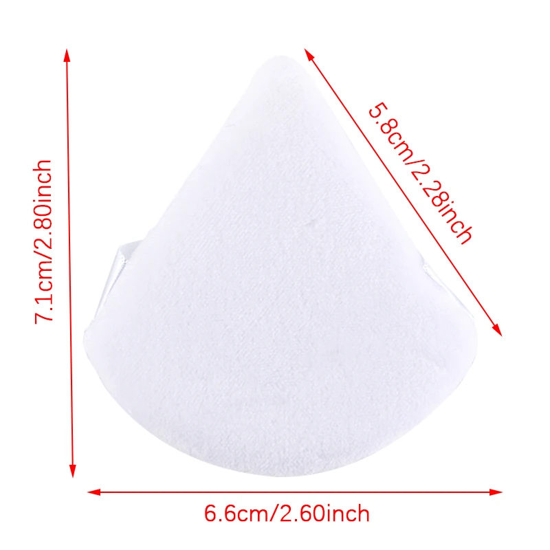 1/2/3/6Pcs Triangle Velvet Powder Puff Face Cosmetic Eye Beauty Makeup Tool Reusable Sponge Washable Mini Powder Puff Accessorie