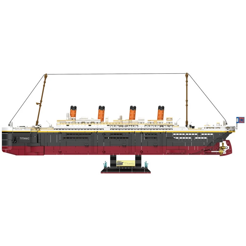 Movie Game MOC Luxury Cruise Ship Sinking Ship Model 2288PCS Titanic Building Blocks Brick Toys for Birthday Children Kids Gift