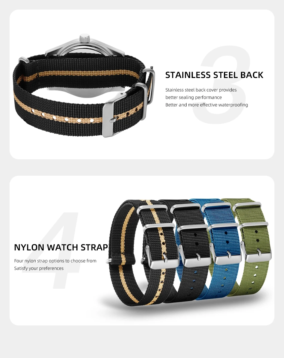 TPW 2026 Luminous 38mm Women's Field Watch Easy Read Fabric Strap 24hr Display Date Day Function Quartz Movement