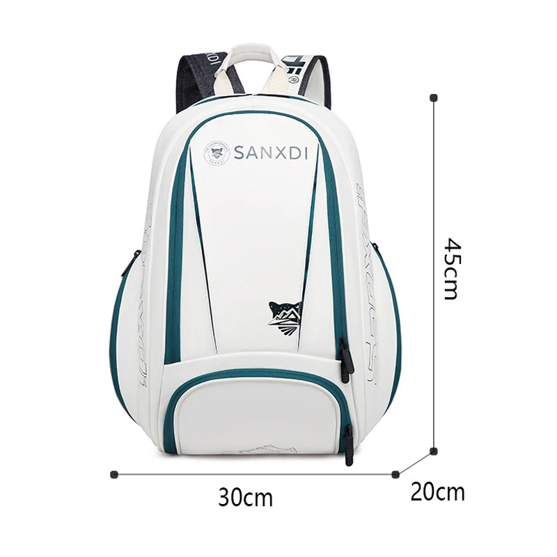 SANXDI Tennis Bag Unisex Large Capacity Squash Badminton Tennis Racquet Backpack Portable Paddles Pickleball Tennis Shoulder Bag