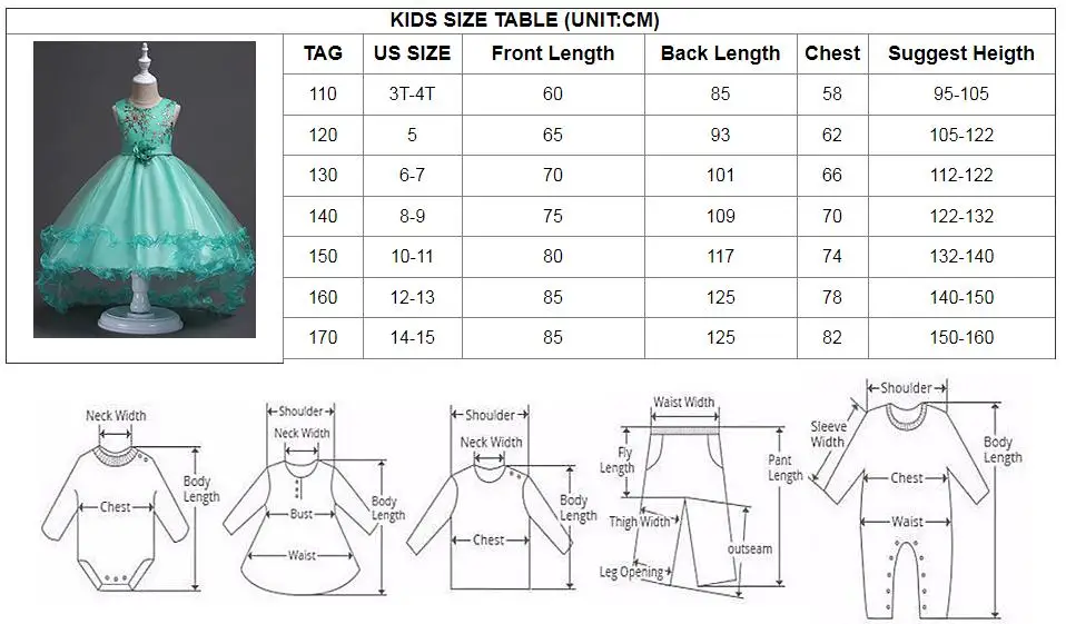 Girls Princess Embroidery Baby Flower Wedding Christmas Party Tutu Dress Teenager Children Kids Elegant Vestidos for 3-15Years