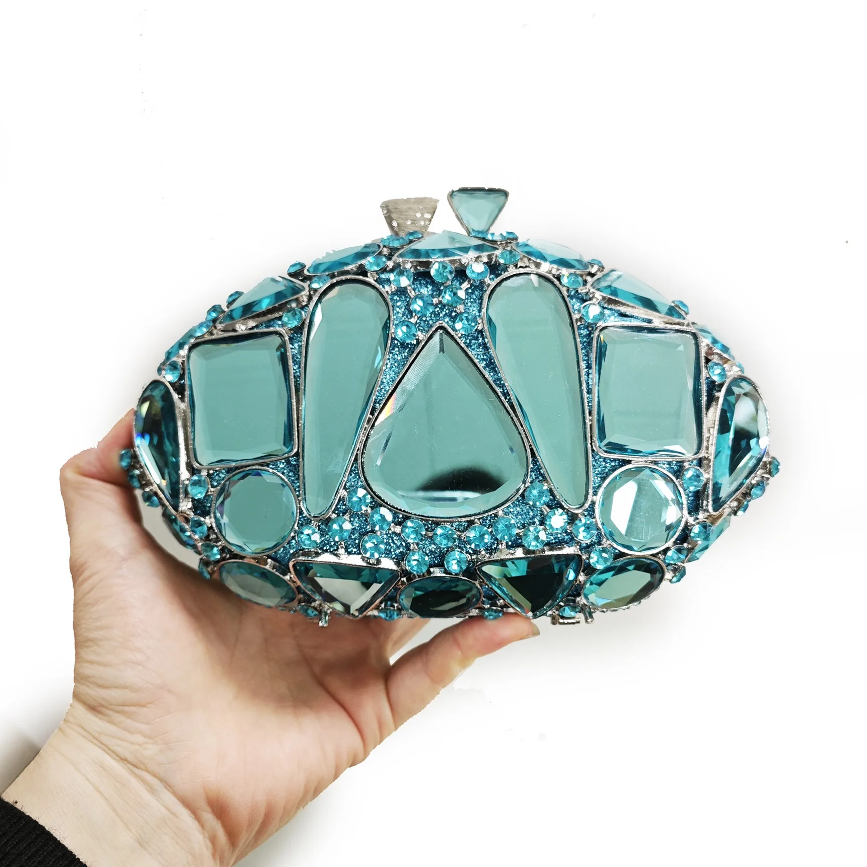 New Large Rhinestone Evening Bag Crystal Dinner Bag WHTUOHENG Diamond Clutch Women's Bag Luxury Formal Party Bags And Handbags