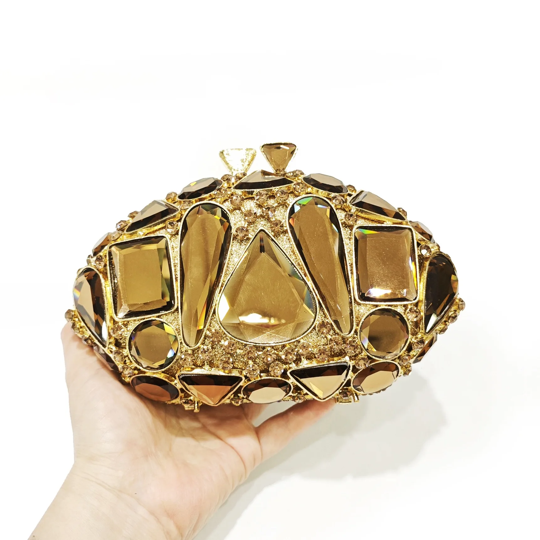 New Large Rhinestone Evening Bag Crystal Dinner Bag WHTUOHENG Diamond Clutch Women's Bag Luxury Formal Party Bags And Handbags