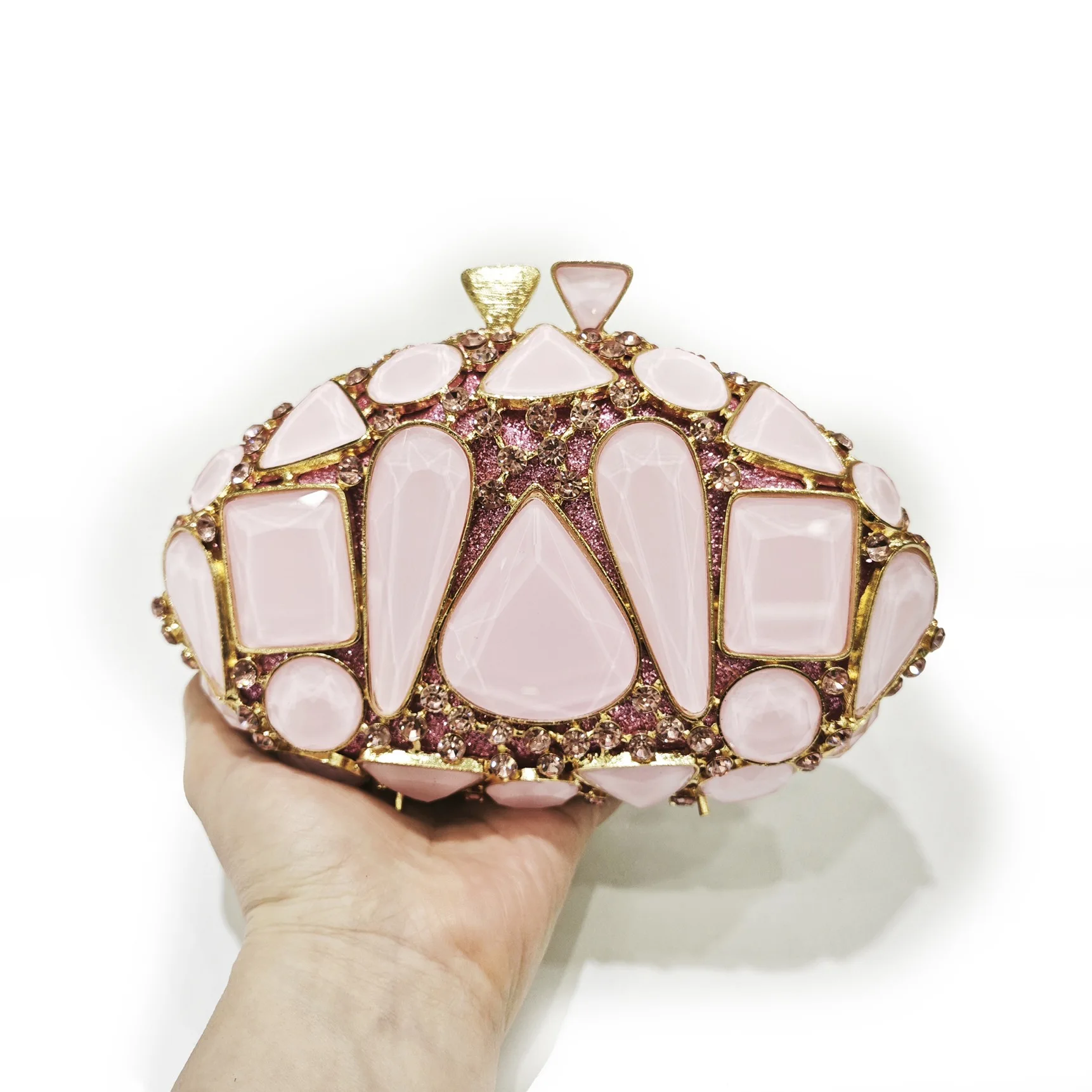 New Large Rhinestone Evening Bag Crystal Dinner Bag WHTUOHENG Diamond Clutch Women's Bag Luxury Formal Party Bags And Handbags