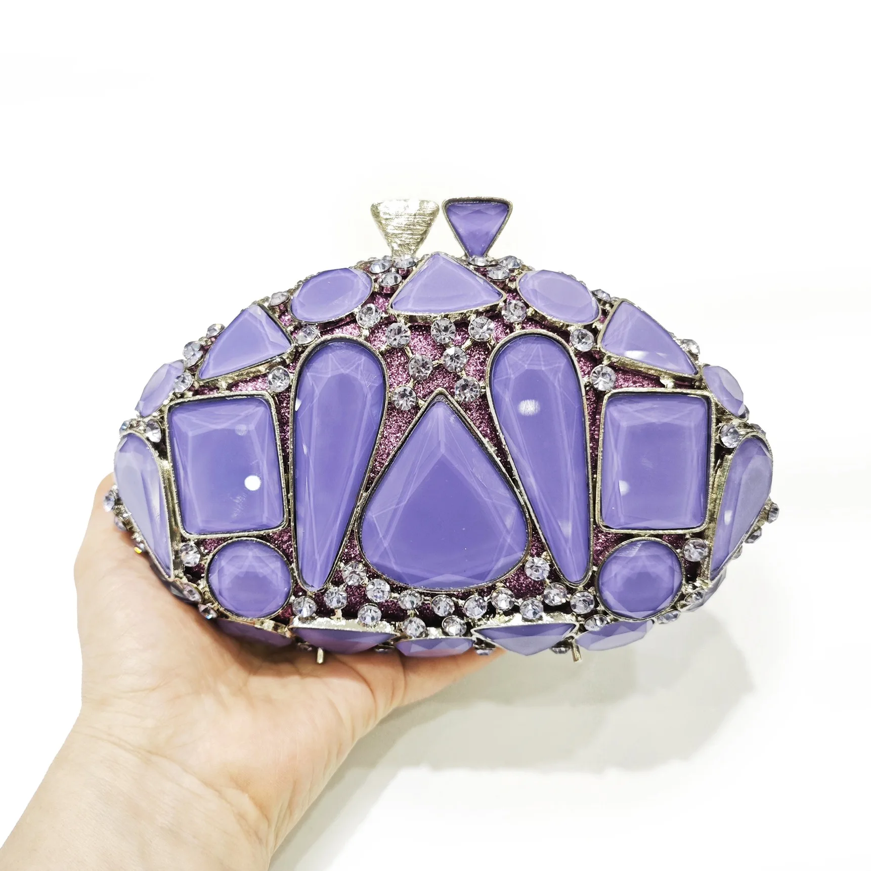 New Large Rhinestone Evening Bag Crystal Dinner Bag WHTUOHENG Diamond Clutch Women's Bag Luxury Formal Party Bags And Handbags