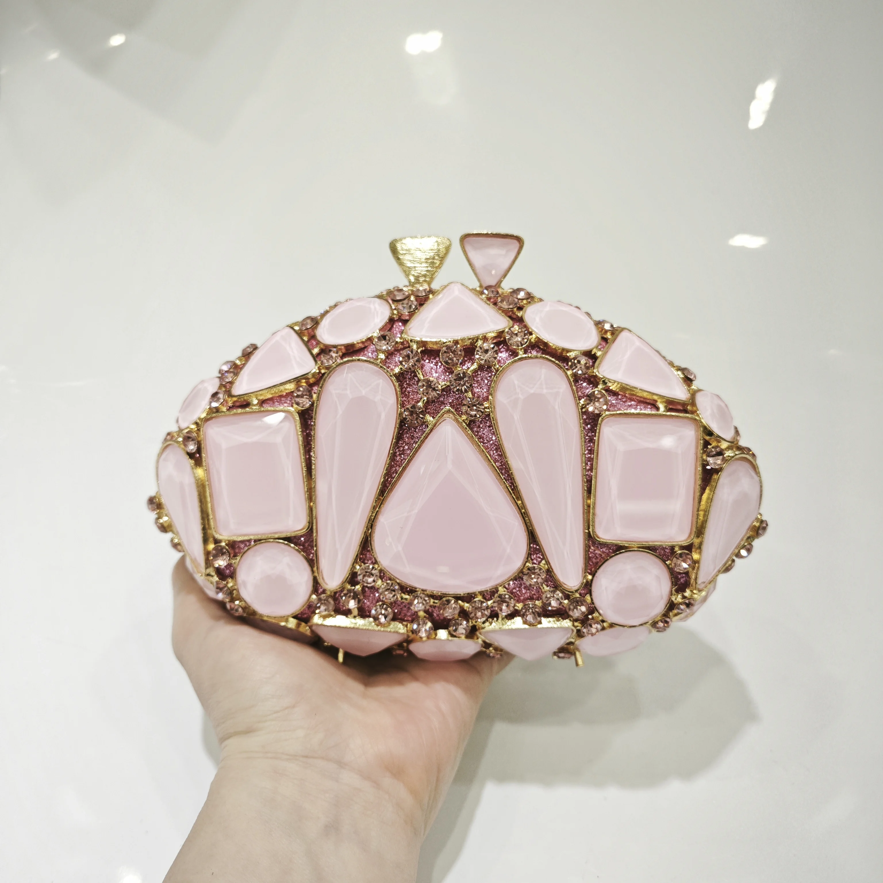 New Large Rhinestone Evening Bag Crystal Dinner Bag WHTUOHENG Diamond Clutch Women's Bag Luxury Formal Party Bags And Handbags