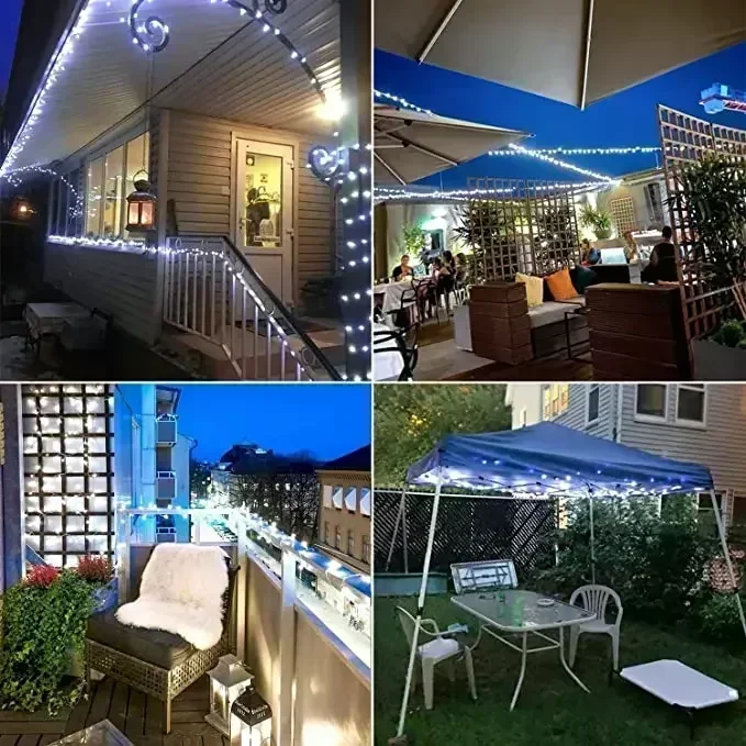 Solar LED Fairy Light Outdoor 7M/12M/22M/32M Waterproof Garland String Lights Christmas Party Garden Decor Solar Lamp