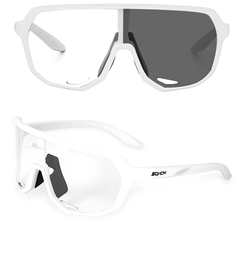 SCVCN Photochromic Cycling Glasses Outdoor Sports Bicycle Goggles Men MTB Cycling Sunglasses UV400 Road Bike Eyewear For Women