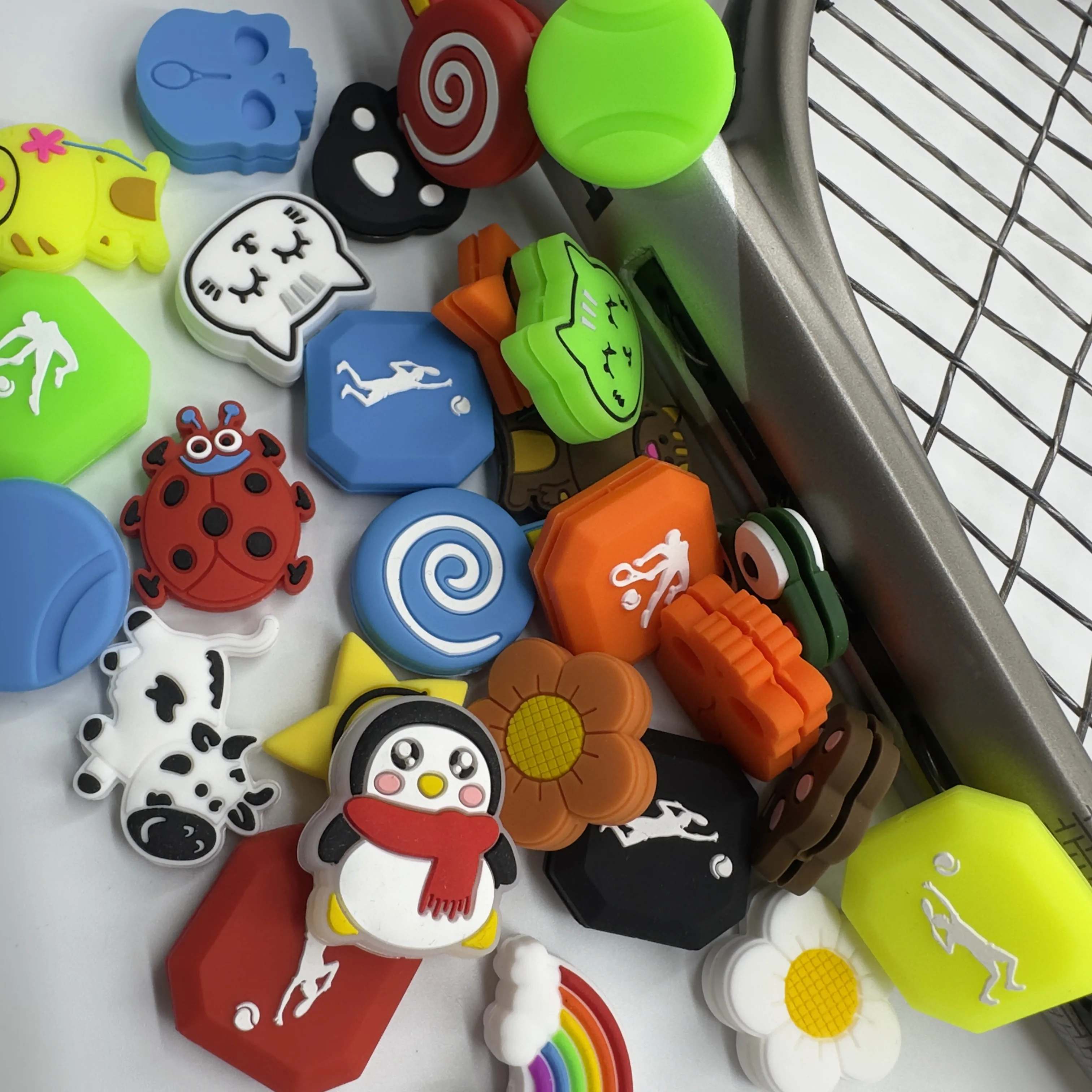 100pcs/lot Mixed styles vibration dampeners/tennis racket/tennis racquet