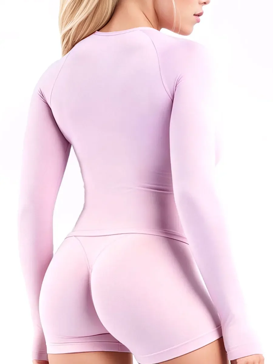 HerGym Defy Long Sleeve Top Women's Seamless Gym Slim Fitness Yoga Sport T-Shirt Quick Dry Running Workout Shirts