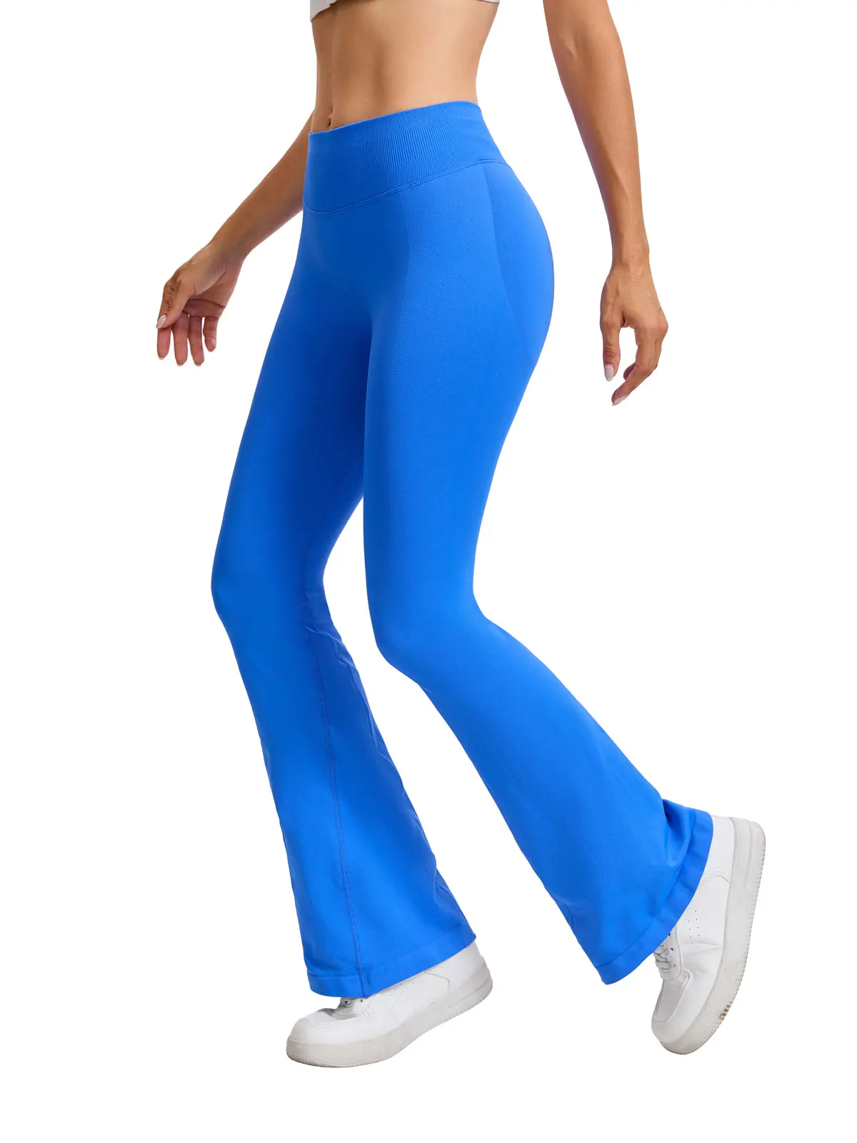 NCLAGEN Flares Scrunch Booty Women's Gym Leggings Seamless Fitness Workout Yoga Trousers Squat Proof Fashion Flared Pants
